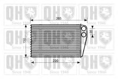 Теплообменник, отопление салона QUINTON HAZELL купить
