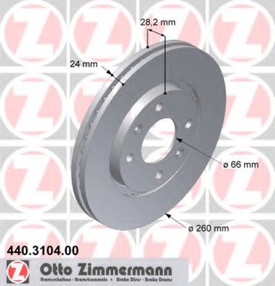 Тормозной диск ZIMMERMANN купить