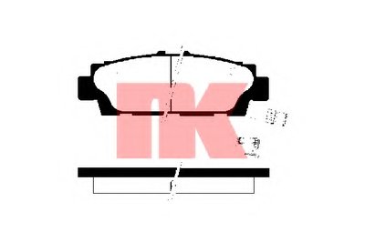 Комплект тормозных колодок, дисковый тормоз NK купить