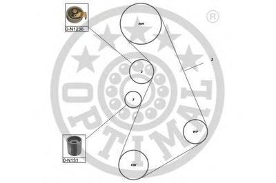 Комплект ремня ГРМ OPTIMAL купить