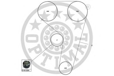 Комплект ремня ГРМ OPTIMAL купить