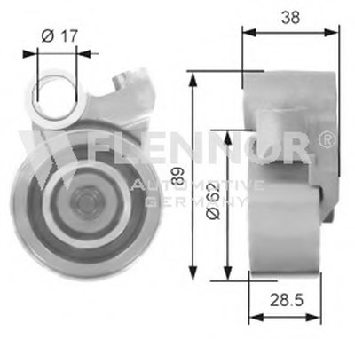 Натяжной ролик, ремень ГРМ FLENNOR купить