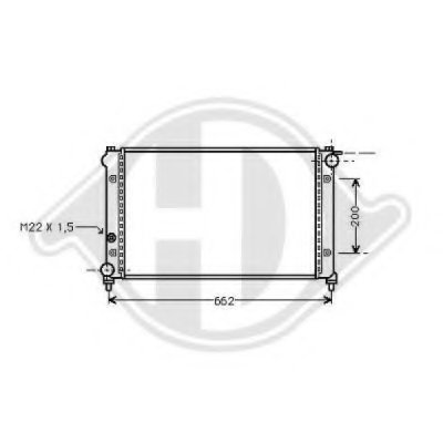 Радиатор, охлаждение двигателя DIEDERICHS купить