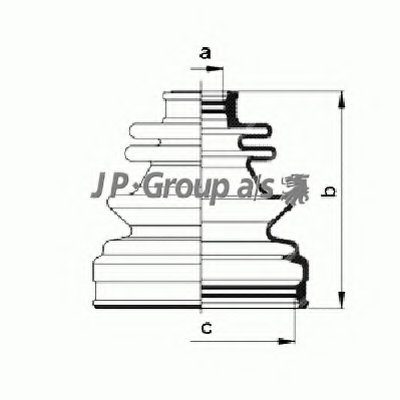 Комплект пылника, приводной вал QH JP GROUP купить