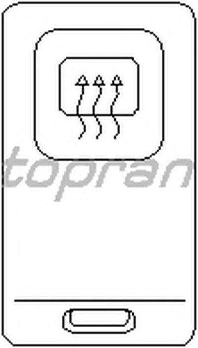 Выключатель, обогреватель заднего стекла TOPRAN купить