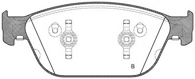 Комплект тормозных колодок, дисковый тормоз ADVANCE OPEN PARTS купить