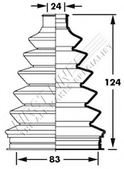 Пыльник, приводной вал FIRST LINE купить