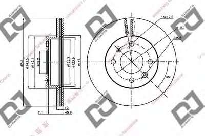 Тормозной диск DJ PARTS купить