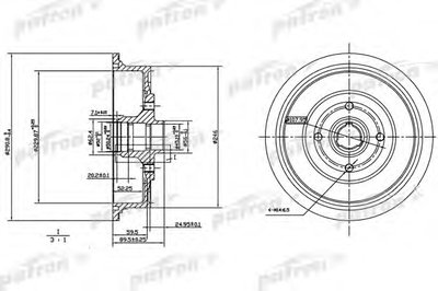 Тормозной барабан PATRON купить