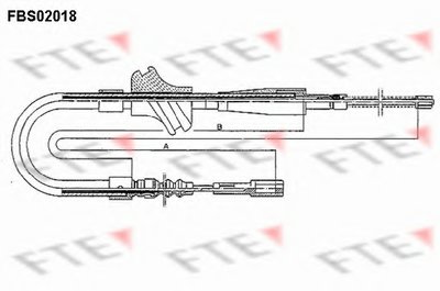 Трос, стояночная тормозная система FTE купить