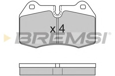 Колодки тормозные передние BMW 5(E39)/7(E38) 96-04 (brembo)