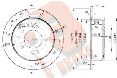 Тормозной диск R BRAKE купить