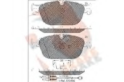 Комплект тормозных колодок, дисковый тормоз R BRAKE купить