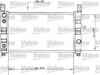 Радиатор, охлаждение двигателя VALEO купить