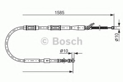 Трос, стояночная тормозная система BOSCH купить