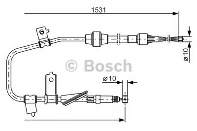 Трос, стояночная тормозная система BOSCH купить