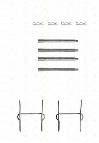 Комплектующие, колодки дискового тормоза TRISCAN купить