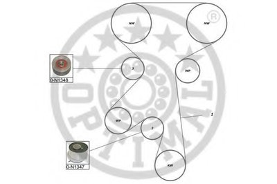 Комплект ремня ГРМ OPTIMAL купить