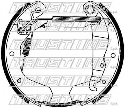 Комплект тормозных колодок FAST KIT TRUSTING купить