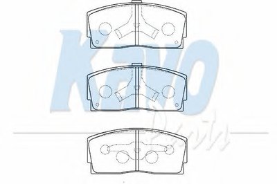 Комплект тормозных колодок, дисковый тормоз MK KASHIYAMA KAVO PARTS купить