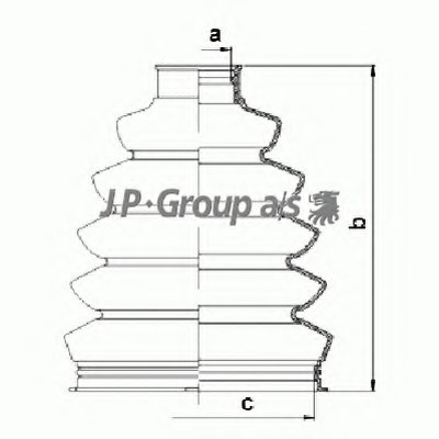 Комплект пылника, приводной вал QH JP GROUP купить