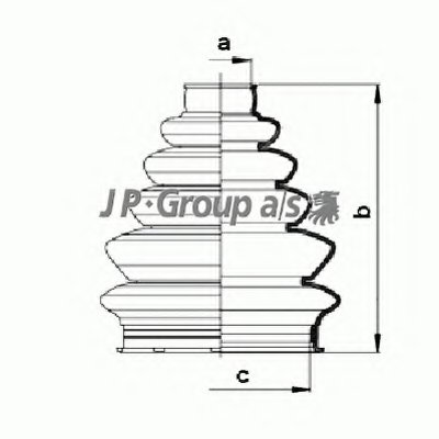 Комплект пылника, приводной вал QH JP GROUP купить