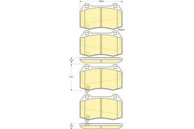 Комплект тормозных колодок, дисковый тормоз GIRLING купить