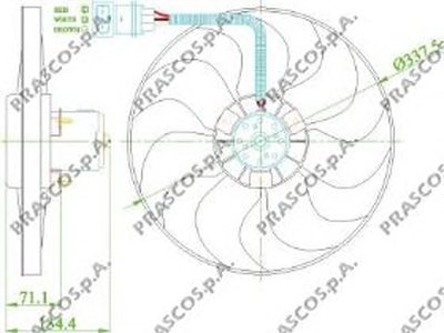 Вентилятор, охлаждение двигателя PRASCO купить