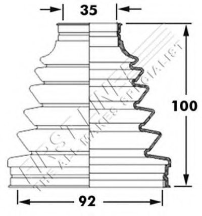 Пыльник, приводной вал FIRST LINE купить