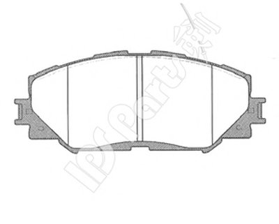 Комплект тормозных колодок, дисковый тормоз IPS Parts IPS Parts купить