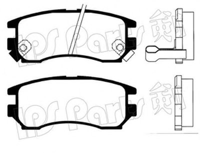 Комплект тормозных колодок, дисковый тормоз IPS Parts IPS Parts купить