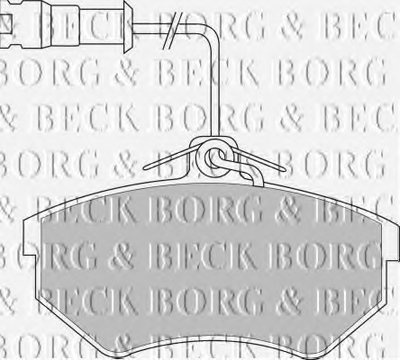 Комплект тормозных колодок, дисковый тормоз BORG & BECK купить