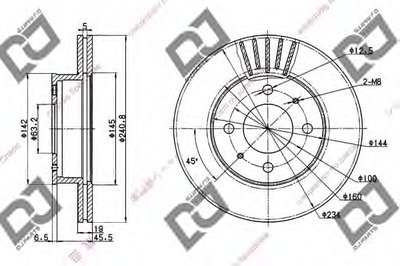 Тормозной диск DJ PARTS купить