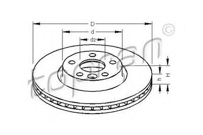 Тормозной диск COATED TOPRAN купить