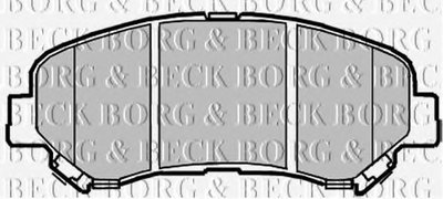 BBP2084 BORG & BECK - Гальмівні колодки до дисків