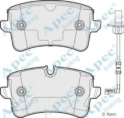 Комплект тормозных колодок, дисковый тормоз APEC braking купить