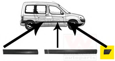 Облицовка / защитная накладка, крыло VAN WEZEL купить