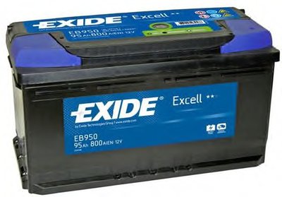 Аккумулятор   95Ah-12v Exide EXCELL(353х175х190),R,EN800
