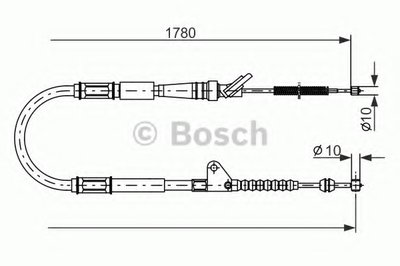 Трос, стояночная тормозная система BOSCH купить