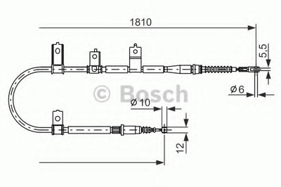 Трос, стояночная тормозная система BOSCH купить