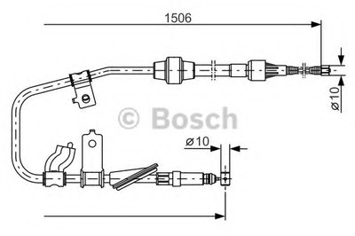 Трос, стояночная тормозная система BOSCH купить