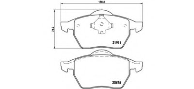 Комплект тормозных колодок, дисковый тормоз DIRECTIONAL BRAKE PADS BREMBO купить