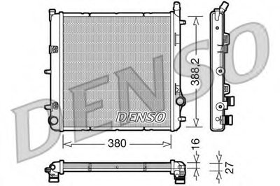 Радиатор, охлаждение двигателя DENSO купить