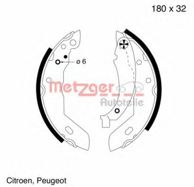 Комплект тормозных колодок METZGER купить