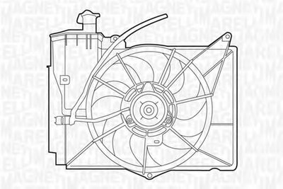 Вентилятор, охлаждение двигателя MAGNETI MARELLI купить