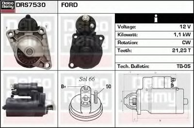 Стартер Remanufactured REMY (Light Duty) DELCO REMY купить