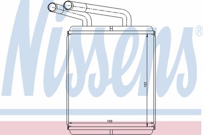 Теплообменник, отопление салона NISSENS купить