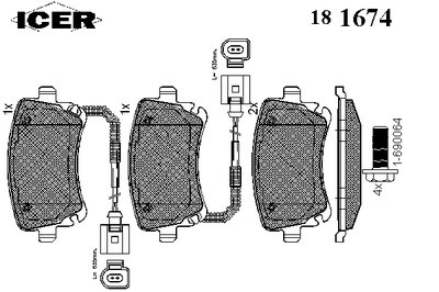 Колодки тормозные дисковые UDI A4, A6, A8, VW T5
