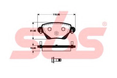 Комплект тормозных колодок, дисковый тормоз sbs купить