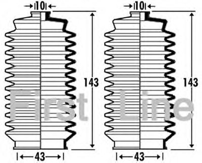 Пыльник, рулевое управление FIRST LINE купить